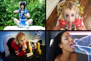 Bella Rose, Alexa Nova, Lily Lane & Nova Cane – Halloween Sluts Compilation