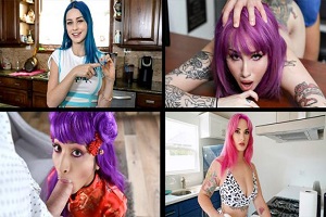 Jewelz Blu, Avery Black, Val Steele & Siri Dahl – Neon Girls Compilation
