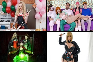 Alexa Nova, Lauren Phillips, Sara Jay & Brandi Love – Sexy Milf Costumes Compilation