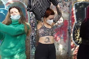 Cheri, Josie Fresh & Poppy – Spray Paint Graffiti Girls Cheri Josie Poppy Dancing And Tagging