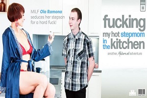 Ola Ramona – Seduced to fuck my hot perfect ass stepmom Ola Ramona in the kitchen while my dad’s at work