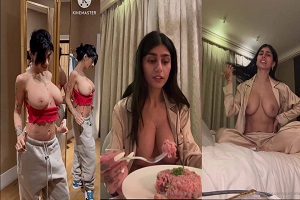 Mia Khalifa Full Nude Getting Ready For Bed