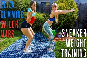 Eliza Cumming & Sailor Mars – Sneaker Weight Training