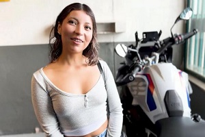 Mia Camila – Colombian biker caught