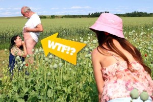 Lucka Petite & Andrea Wet – Outdoor sex with older couple