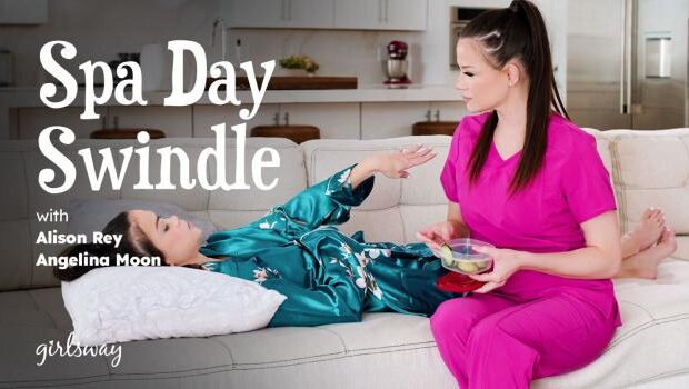 Alison Rey & Angelina Moon – Spa Day Swindle