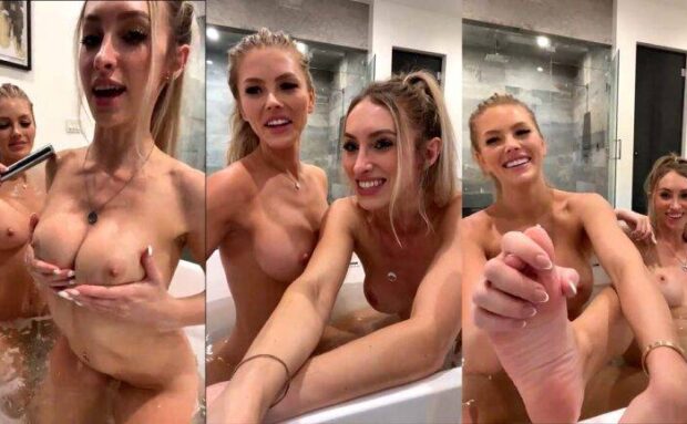 Scarlettkissesxo & Dani Day Soaking Wet Bathtub Sex Live