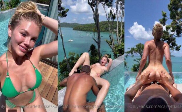 Scarlettkissesxo Pool BG Reverse CowGirl Ride