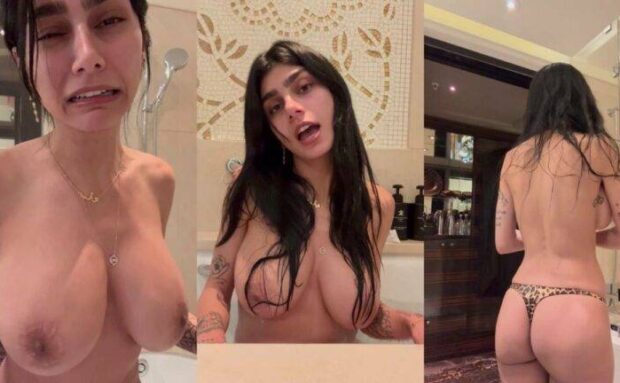 Mia Khalifa Taking How Shower In Paris Hotel