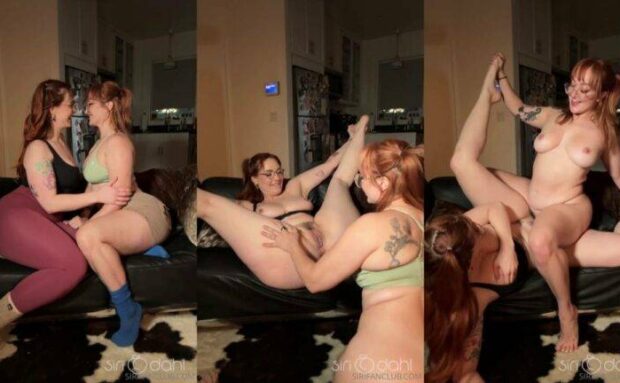 Siri Dahl & Emma Magnolia Thick Babe Scissoring In Couch