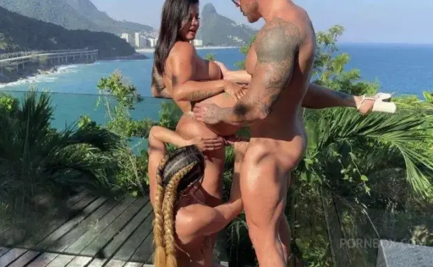 Pamella Makeup & Karen Feaz – 2 Brazilian MILFs Sucking Cum OnlyFans