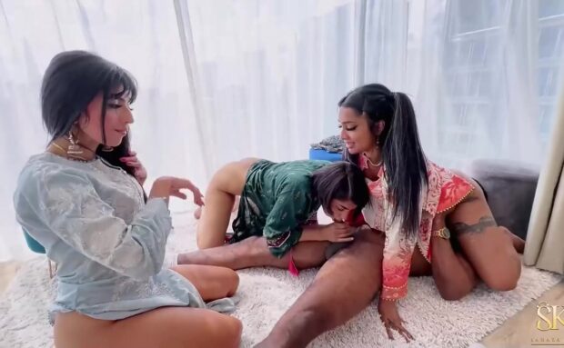 Yasmina Khan, Sahara Knite & Aaliyah Yasin – 3 Desi Babes vs 1 BBC OnlyFans