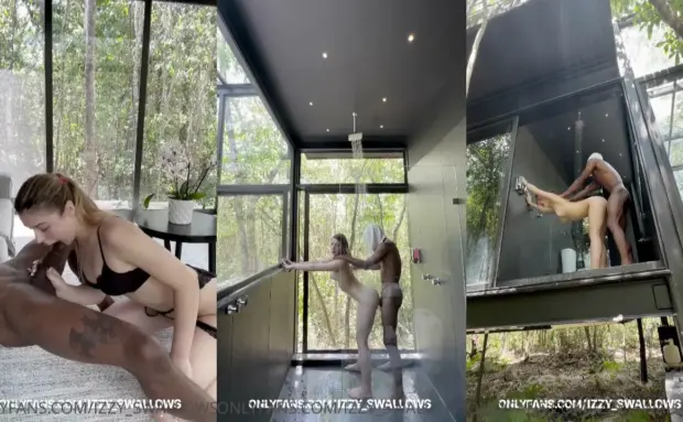 Izzy Swallows – 30 Min Non-Stop Glass House OnlyFans Sextape Leak