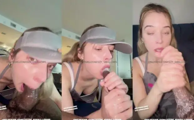 Izzy Swallows – Dunkin Waitress Paid For A Wet Blowjob OnlyFans Leak
