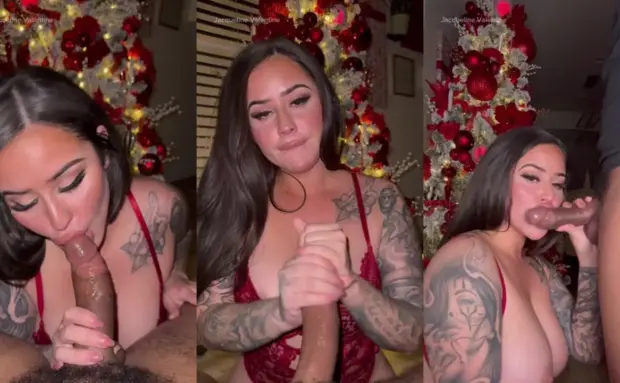 Jacqueline Valentine – Sloppy Spitting BJ & BBC Facial OnlyFans Leak