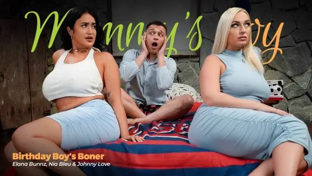Elana Bunnz & Nia Bleu – Birthday Boy’s Boner