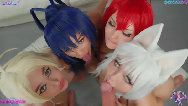 Octokuro, Purple Bitch, Sia Siberia & Sonya Vibe – Fuck Fest OnlyFans Scene