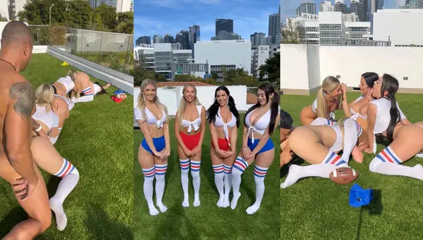 ScarlettKissesXO, Desireedesirexoxo & Mariellamaexo – Play Football OnlyFans Leak