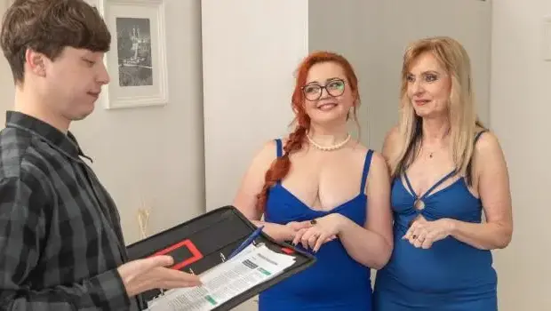 Ella O & Nicolle – He Came to Sell the House, The cougars had Other Plans for Him