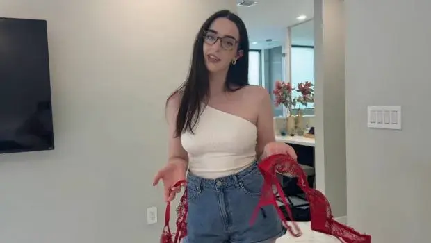 Violet Grey – Foreign Stepsister Has A Date and Wants Stepbro’s Opinion