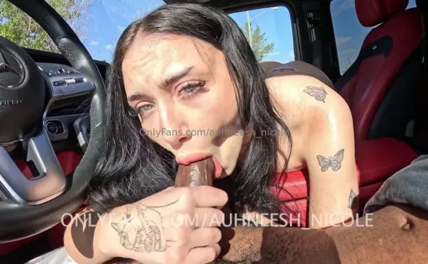 Auhneesh Nicole – Car BBC Sucking OnlyFans Model Scene