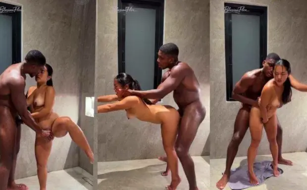 Blasianflex Nina Lee Mike Williams NEW PPV Steamy Shower Fuck With Mike Williams