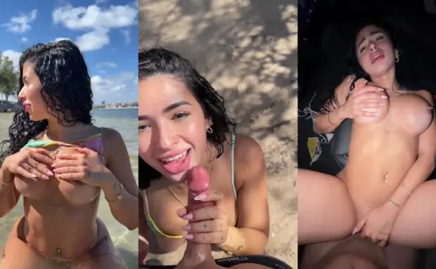 Liana Love – Sexy Boobs Massage And Hardcore Sex POV In Public Beach