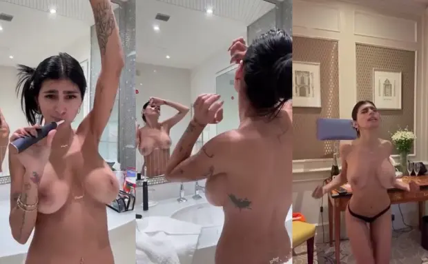 Mia Khalifa – Flaunts Her Boobs During Morning Routine NEW Onlyfans Live OnlyFans Scene