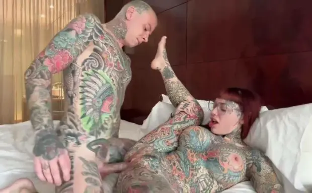 Tiger Lilly – Awesome Tattooed Goth Whore Creampied POV OnlyFans Scene